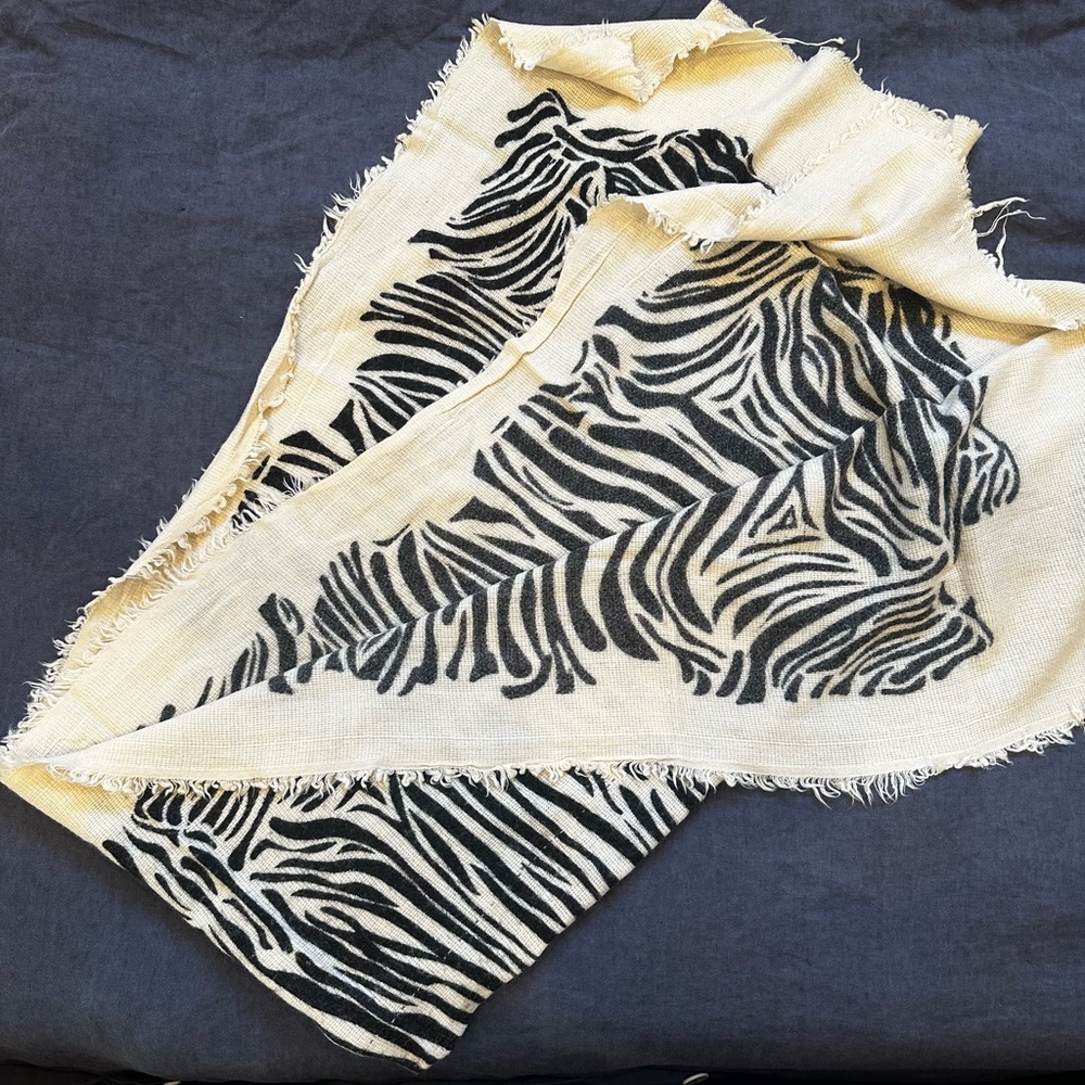 Zara Zebra Print Scarf